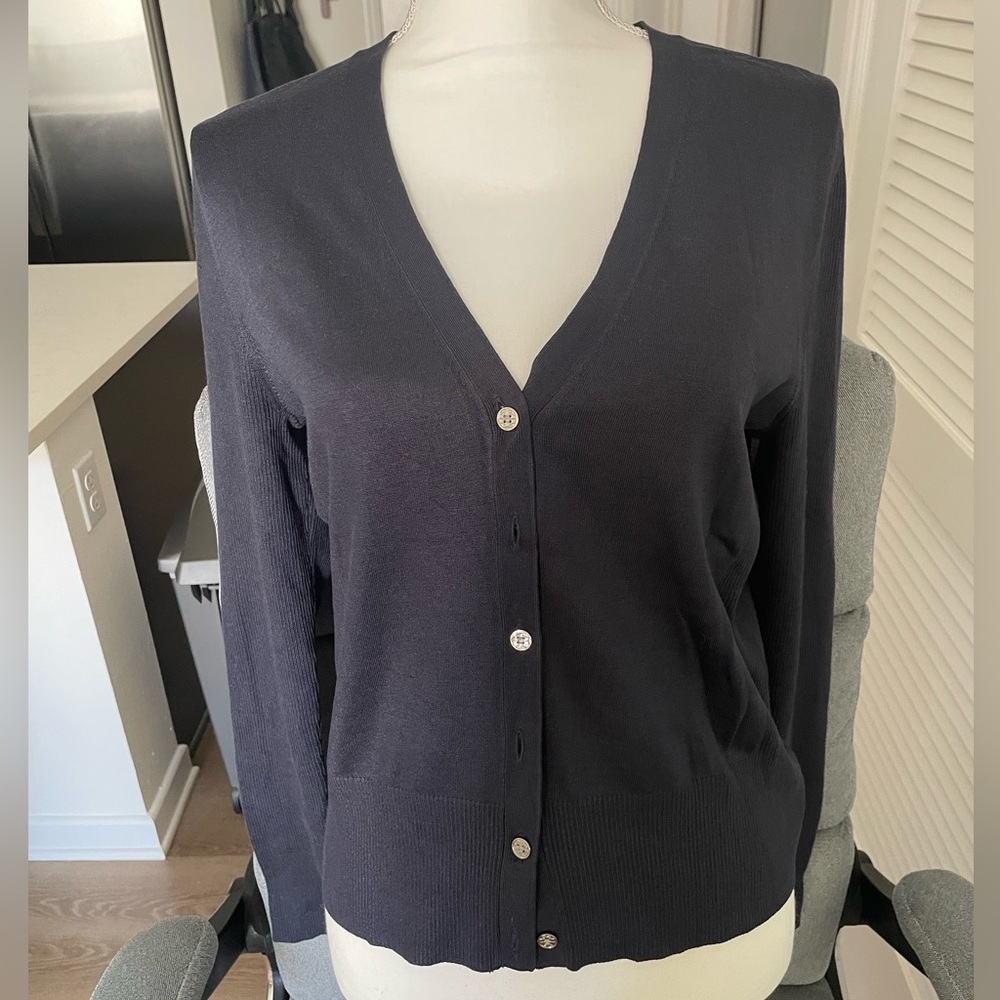 Tory Burch Navy Cardigan